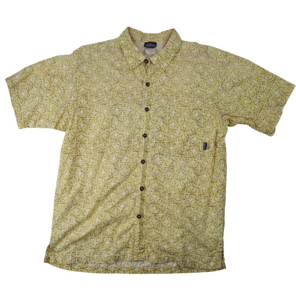 Vintage Patagonia Organic Cotton Allover Print Casual Shirt
